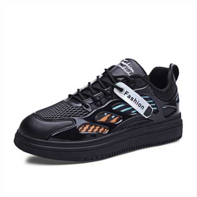 Men Low top Leather Sneakers Comfortable Outdoor Casual Shoes Student Fashion Board Shoes