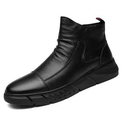 New Plus Cotton Winter Men Boots Mens Shoes Casual Botas De Hombre High Top Shoes Men High Quality Martin Boots Men Snow Boots