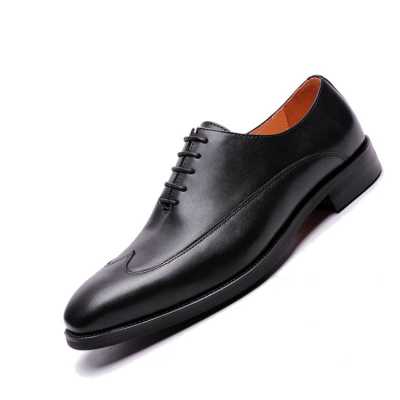Mens Formal Shoes Genuine Leather Oxford Shoes for men Black 2021 Business Dress Shoes Wedding Shoes Laces Top Leather Oxfords