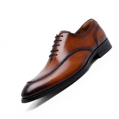 Brand New Genuine Leather Business Dress Shoes for Gentleman Elegant Lace Up Formal Wedding Dress Shoes EU Size 38 44