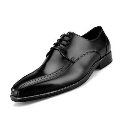 Handmade Men's Cow Leather Business Dress Shoes High Quality British Style Office Shoes Men Wedding Party Formal Wear Shoes