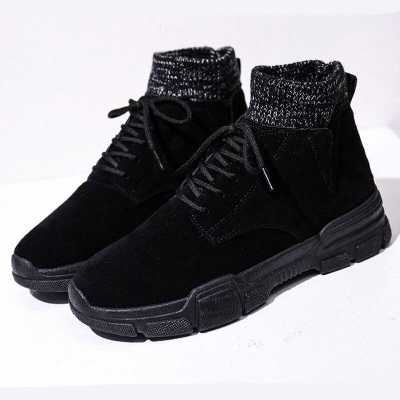 Casual Sports Shoes Men's New Winter Men's Round Shoe Boots High Help Martin Boots Thicken Warm Casual Men's Workwear Boots