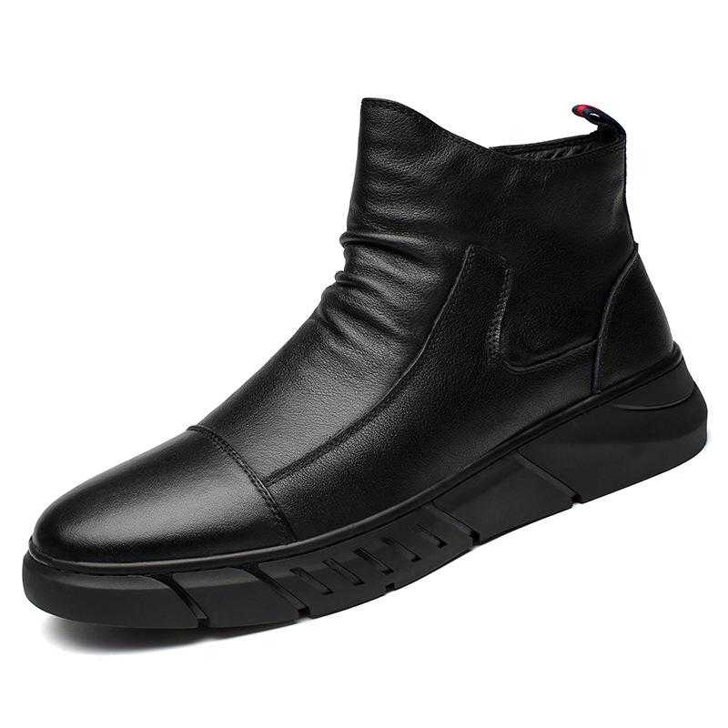 New Plus Cotton Winter Men Boots Mens Shoes Casual Botas De Hombre High Top Shoes Men High Quality Martin Boots Men Snow Boots