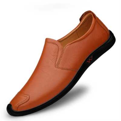 High Quality Cow Leather Men's Dress Shoes Outdoor Walking Anti Impact Toe Cap Men's Casual Shoes Soft Sole Men's Driving Shoes